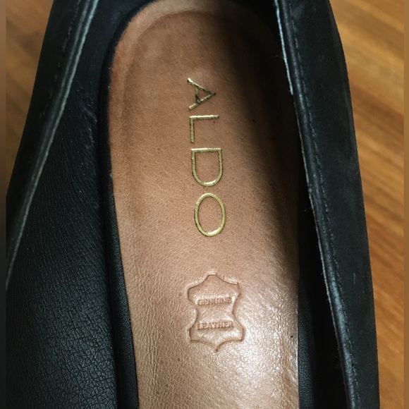 ALDO black suede heels - size 8 - Picture 2 of 9